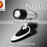 Hot Sale Mini Cheap Plastic Super Powerful Portable Folding Pocket School Book Reading LED Light With Clip for Promotion