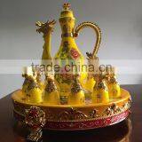 12 Zodiac Yellow Ceramic Wine Cups,artistic Ceramic Cup thumbnail-1