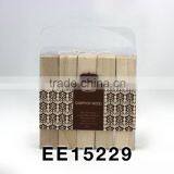 PVC Box 5pcs Natural Camphor Wood thumbnail-1