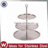 3 Tier Stainless Steel Round Cake Stand