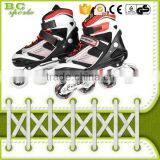 Kids Adjustable Aggressive Red Inline Skates With ce thumbnail-4