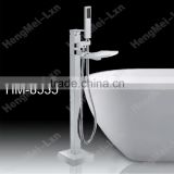 bathroom faucet accesories brass chrome standing faucet high flow bath tub square waterfall faucet