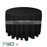 Black round table cloth for wedding