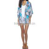 China Clothing Supplier Women Wholesale Printed Thin Coat Kimono Cardigan thumbnail-3