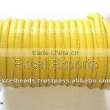 Stitched Lamb Skin Leather Cords Yellow
