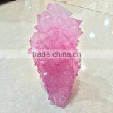 Pink Artificial Crystal Cluster Rose Crystallizing Ornaments For Sale thumbnail-2
