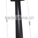 Single Trolley Handle A383AG-6 Luggage Trolley Handle Telescopic Retractable 3 Section Alunium Tube in Sivler and Black