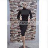 2016 Long Sleeve Sapndex Dresses Autumn Dresses High Collar Sexy Bandage Bottoming Women Casual Dress thumbnail-2