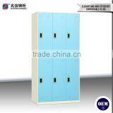 6 Door Blue Clothing Steel Locker Wardrobe Cheap Stainless Steel Closet Locker Digital Lock Closet Locker thumbnail-1