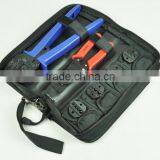 A-K03D Tool Set With Crimping Tool Cable Cutter and Four Dies for Crimping Terminals and Cutting Cables Multi Fuction Tool Bag
