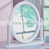 Antique Wooden Round Decorative Makeup Mirror Wholesale Furniture China