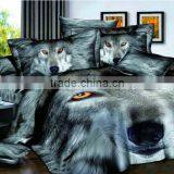 Lovely Queen Size High-quality Cotton 4pcs Soft Printing 3d Bedding Set/Bedclothes,wolf Sheet Set,panda Duvet Cover