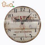 M1218 New Design Round Larger Metal Wall Clock for Home Decoration