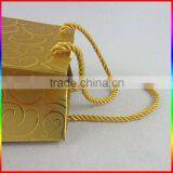 High Quality Champagne Gold Paper Bag Package thumbnail-3