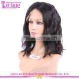 2016 New Arrival Hot Sale Short Brazilian Hair Full Lace Wig 12inch Natural Wave Short Human Hair Wig for Black Women thumbnail-1