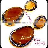 Crystal Stone Earrings thumbnail-1