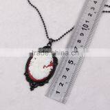 Fashion Jewelry Necklace Steampunk Necklace Beauty Silhouette Black Cameo Pendant 2015 New Party Dress Made in China Yiwu thumbnail-5