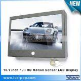 10 Inch IP65 Motion Sensor LCD TV Monitors HD Digital LED Display Screen Outdoor Advertising Equipment