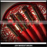 12 Pcs Cosmetic Brush Kit China Wedding Foundation Brush Set Wood Makeup Brushes Red Box thumbnail-6