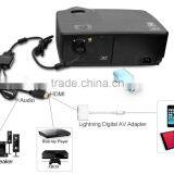 DLP Zoom Lens Projector Full hd 3d Led Projector for Shcool Education and Meeting thumbnail-3