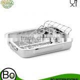 Stainless Steel Baking Pan with Removable Rack