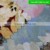 2015 New Design Floral Printed Satin Fabric For Ladies' Dress thumbnail-3