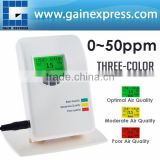 Wallmount Desktop Gas Detector Air Quality Meter VOC Tester Humidity Temperature Display Color Indicator