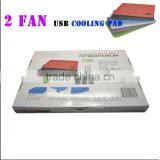 Tablet pc Cooling Pad With 4 / 2 FAN 1 USB Ports Cooling Pad Blue Cooling Pad Portable Smart thumbnail-1