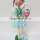 Garden Flower Fairy Painted Iron Flower Fairy Garden Decoration thumbnail-2