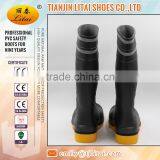 Black PVC Safety Boots Gumboots Wellington Boots With Relective Tape thumbnail-4