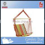 Cotton Fabric Hammock Chair With Color Stripes thumbnail-1