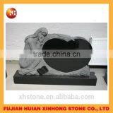 Red Stone Custom-made Gravestone Upright Tombstone Headstone Memori thumbnail-4