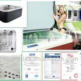 Acrylic Material and Corner,Center Drain Location Bathroom Tub for Jakuziy