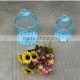 Cream White Iron Bird Cage Decorative thumbnail-2
