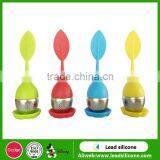 Hot Sale New Design Leaf Shaped Silicone Tea Infuser, Silicone Infusion Tea Bag thumbnail-5