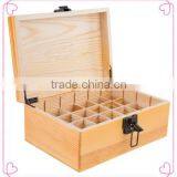Professional Customizable Dividers Holiday Essential Oil Wood Gift Box With Chic Handle and Clasp thumbnail-2