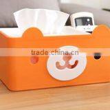 CY059 Multi-functional 4 Colors Tissue Box Cute Bear Paper Holder With Storage Grid thumbnail-4