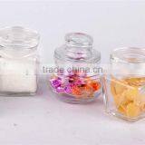 Small Glass Jar With Glass Lid thumbnail-1