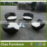 Creative Outdoor Leisure Coffee and Tea Rattan Outdoor Furniture Table Set thumbnail-2