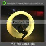 Led Outdoor Furniture Outdoor Garden Plastic Composite Bench Autumn of Circle thumbnail-1