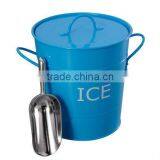 METAL ICE BUCKET WITH METAL SCOOP, BAR, PARTY thumbnail-1