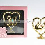 Luxury 24K Gold Plated Crystal Swan for Wedding Gifts thumbnail-2