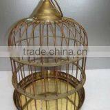 Vintage Beautiful Metal Large Hanging Bird Cage thumbnail-1