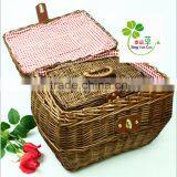 Brown 2sets Wicker Laundry Basket With Hamper Factory Supply thumbnail-1