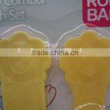 Plum Blossom Shaped Comb With Brush for Children/plastic Hair Brush thumbnail-2