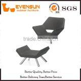 Fancy Small Rattan Chair With Stool thumbnail-1