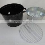 Rectangle Garden BBQ Bucket Portable Charcoal Grill Metal Barbecue Set thumbnail-3