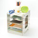 Cosmetics Storage Box Wooden Folder Storage Box /DIY Storage Rack/letter Storage Rack thumbnail-4