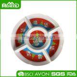 X'mas Day Products Five Divider Chip Dip, Durable Kitchen Christmas Dishes for Sale, Dipping Bowls thumbnail-1