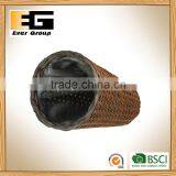 Indoor Gardening Classic Round PE Rattan Basket With Plastic Inner thumbnail-4